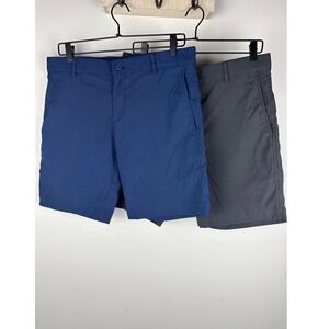 OUTLIER Men's Shorts Size 32 Blue Charcoal Two Way Stretch Nylon Chino Style